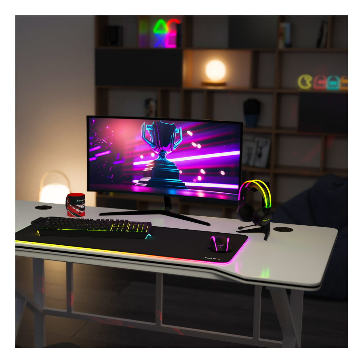 Huzaro Hero 1.6 Gaming-Schreibtisch Weiß