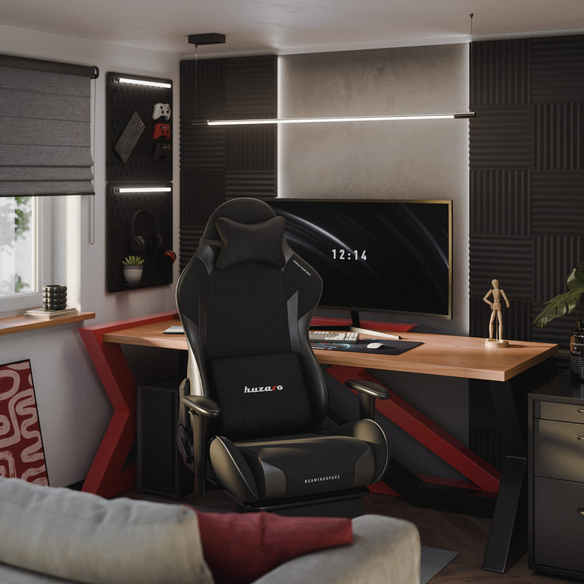 Huzaro Force 5.7 Schwarzer Gaming-Stuhl