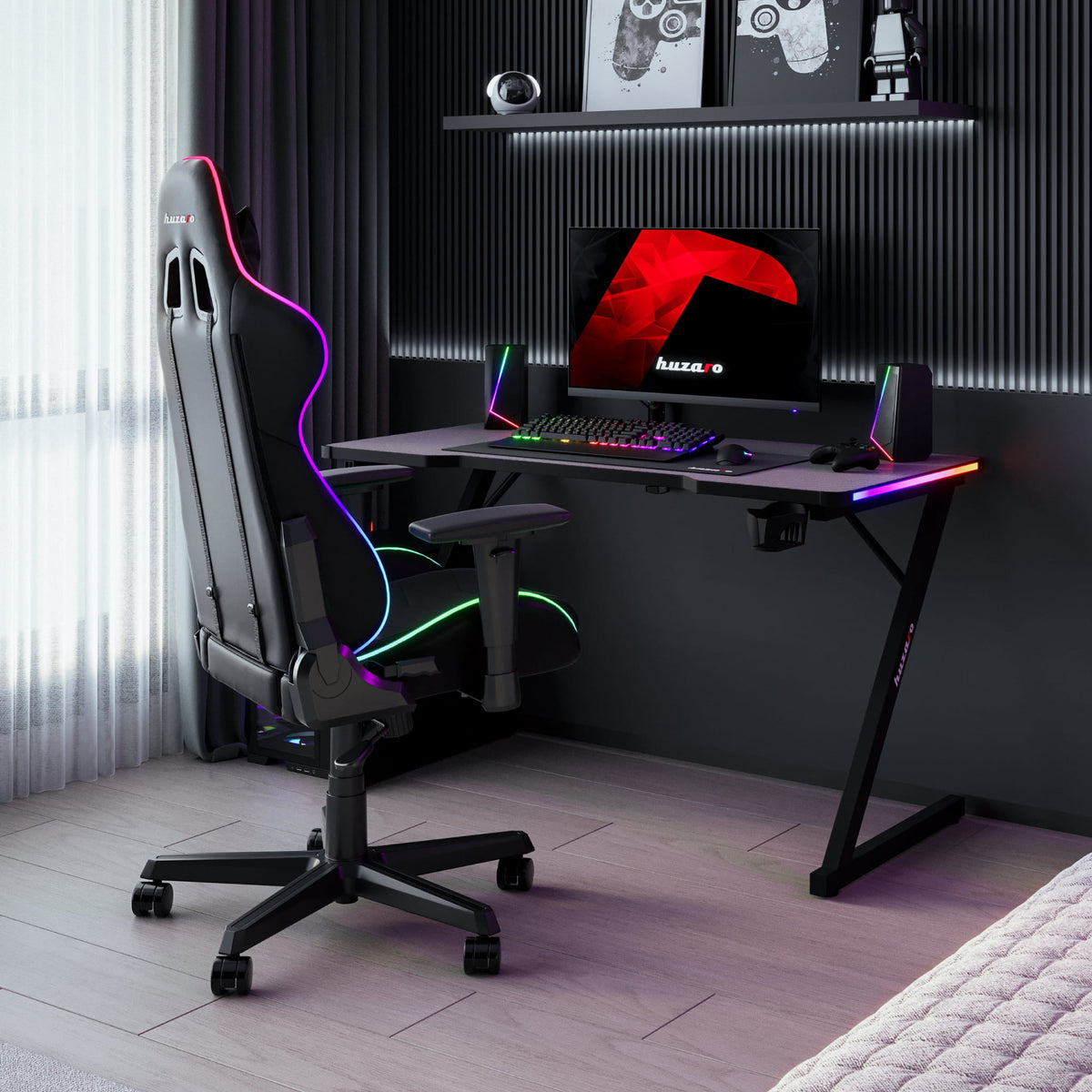 Huzaro Hero 2.5 RGB-LED-Gaming-Tisch