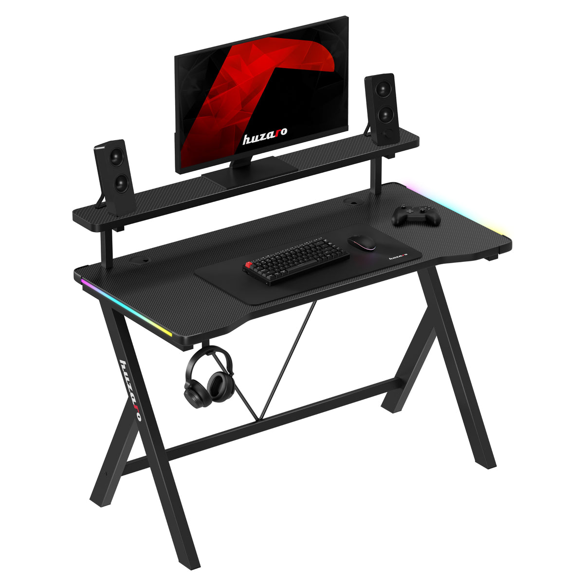 Huzaro Hero 1.9 RGB LED Gaming-Schreibtisch 120 cm