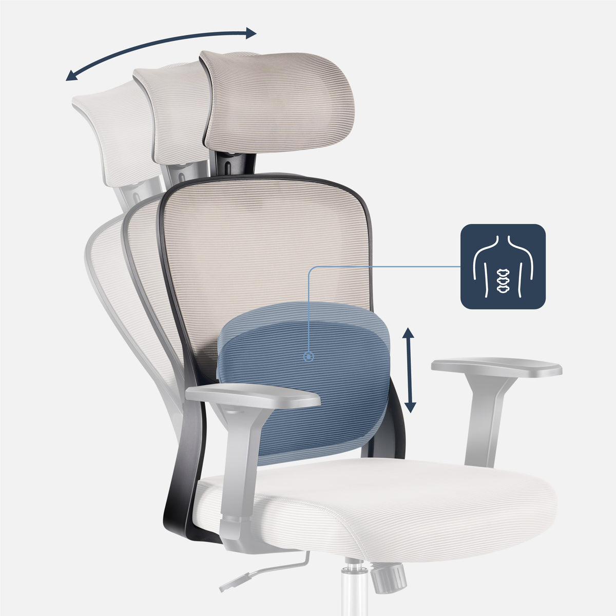 Mark Adler Manager 3.2 Grau ergonomischer Stuhl