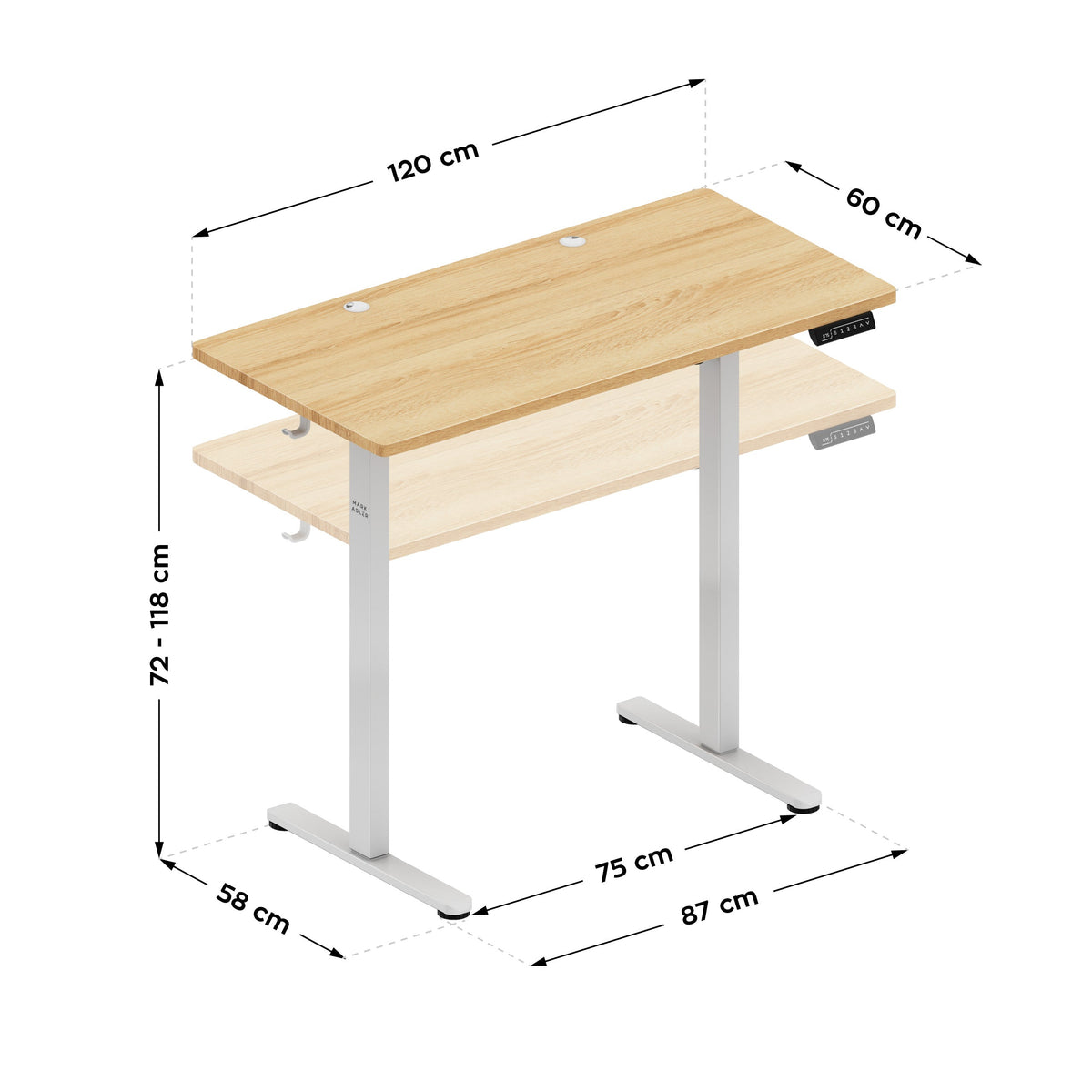 Markadler Leader 6.9 Craft Höhenverstellbarer Schreibtisch