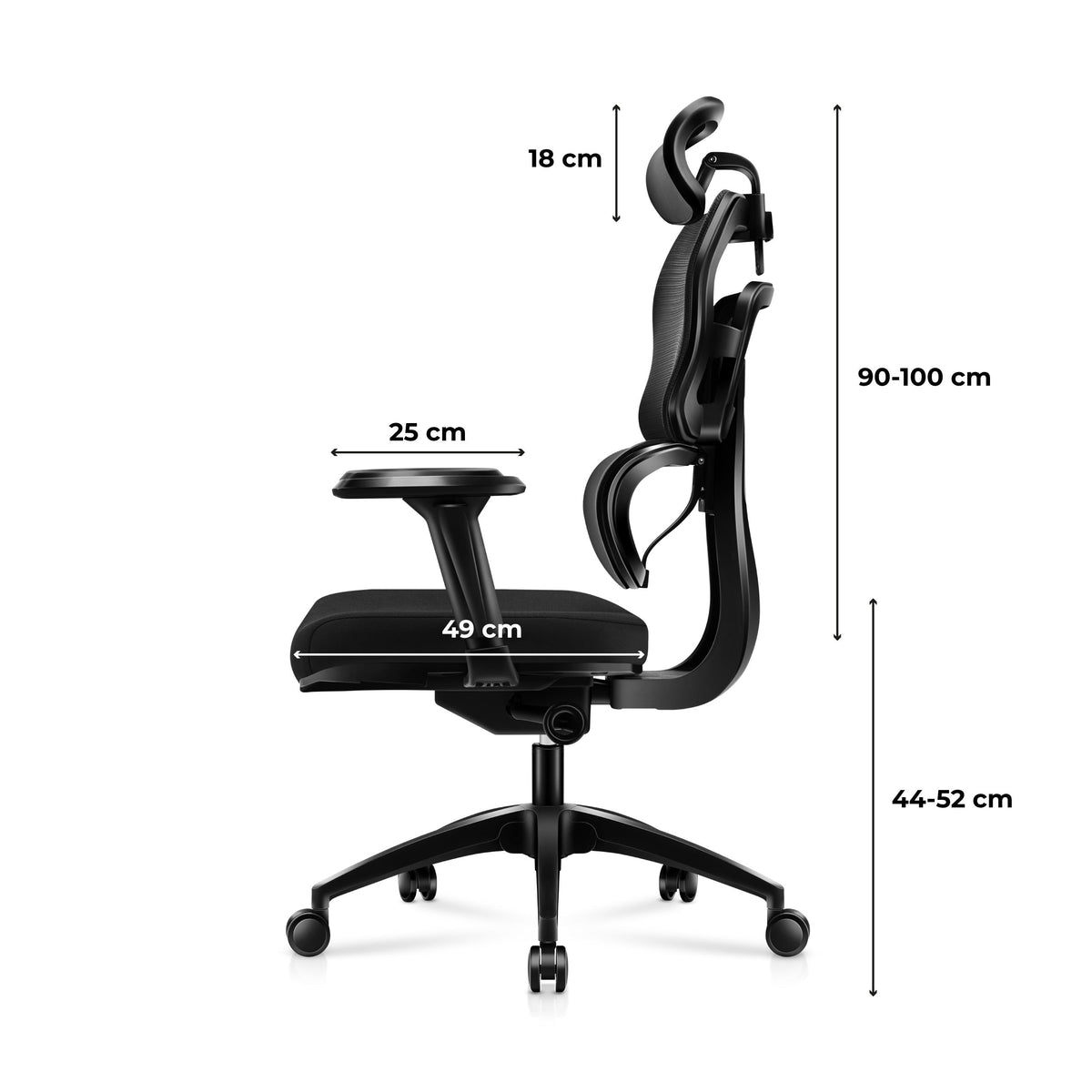 Huzaro Combat 7.0 Gaming-Stuhl Schwarz