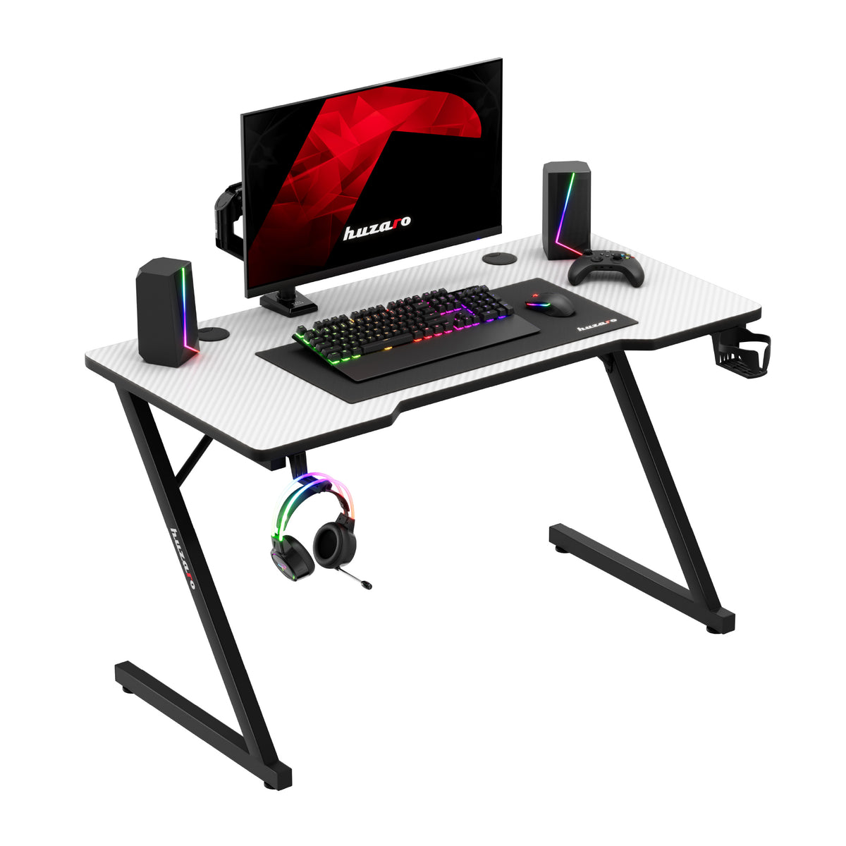Huzaro Hero 2.5 Weiß Gaming-Schreibtisch