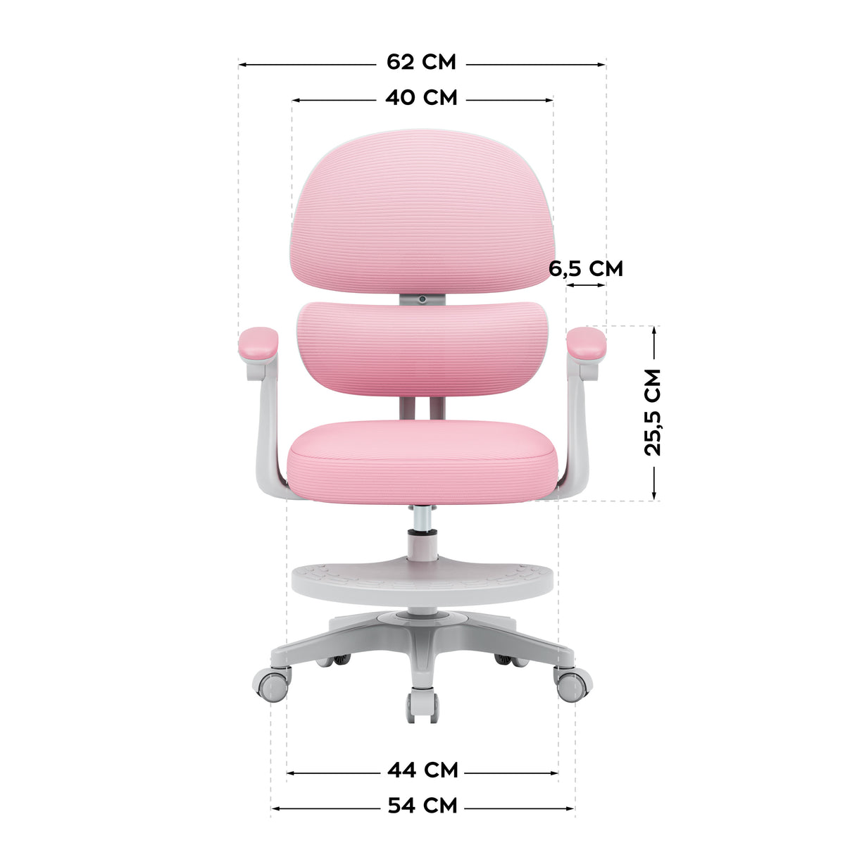 Ergonomischer Kinderstuhl Mark Adler Junior 4.4 Pink