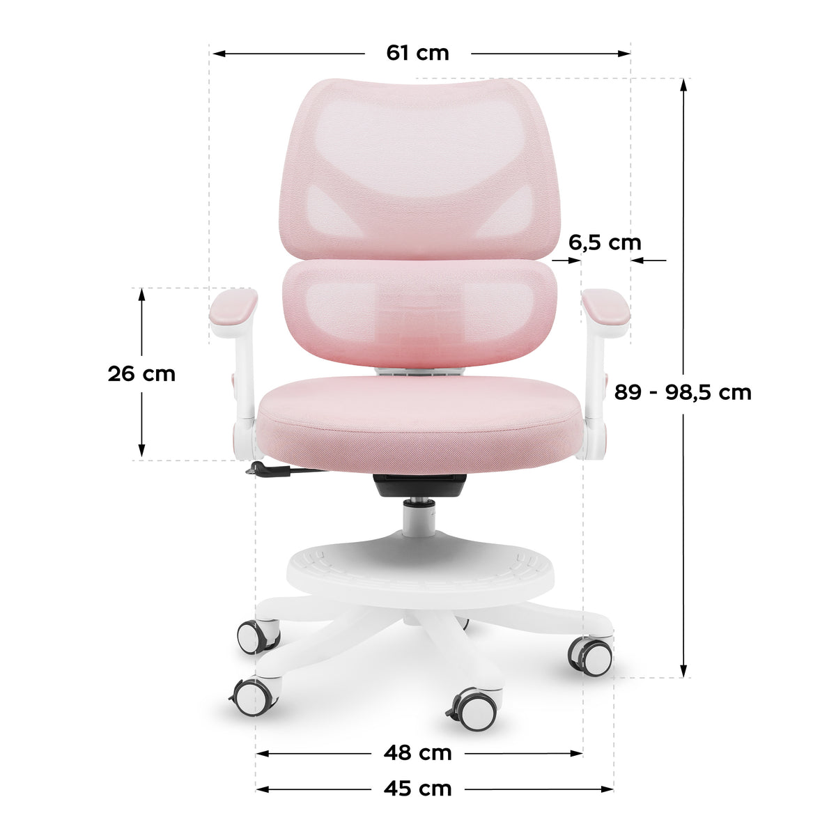 Mark Adler Junior 5.3 Drehstuhl Rosa für Kinder