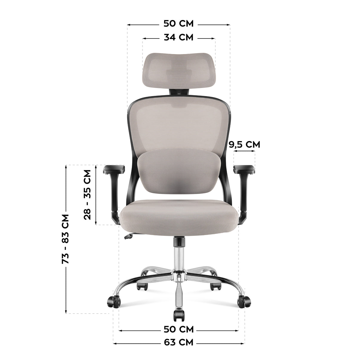Mark Adler Manager 3.2 Grau ergonomischer Stuhl
