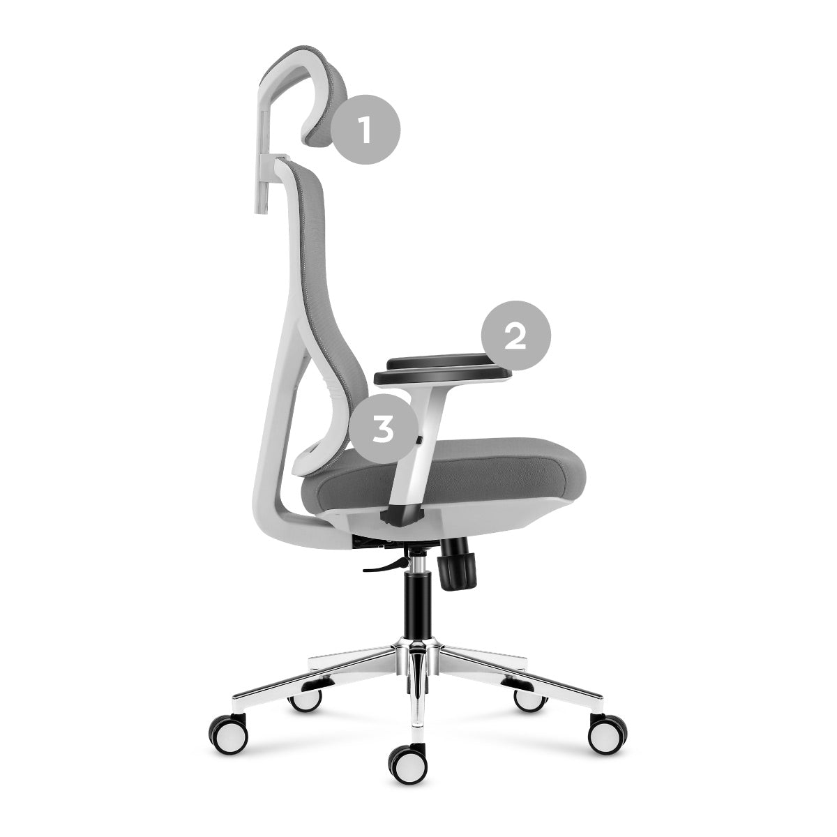 Ergonomischer Bürostuhl mit Einstellung