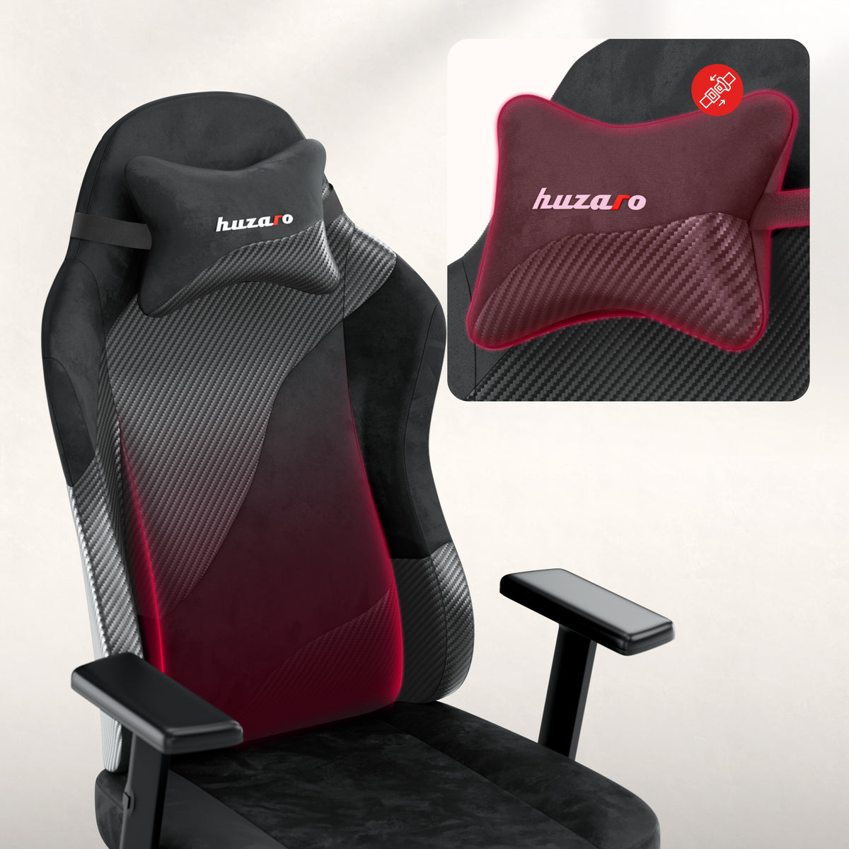 Gaming-Stuhl für Teenager Huzaro Ranger 5.7 Carbon Black