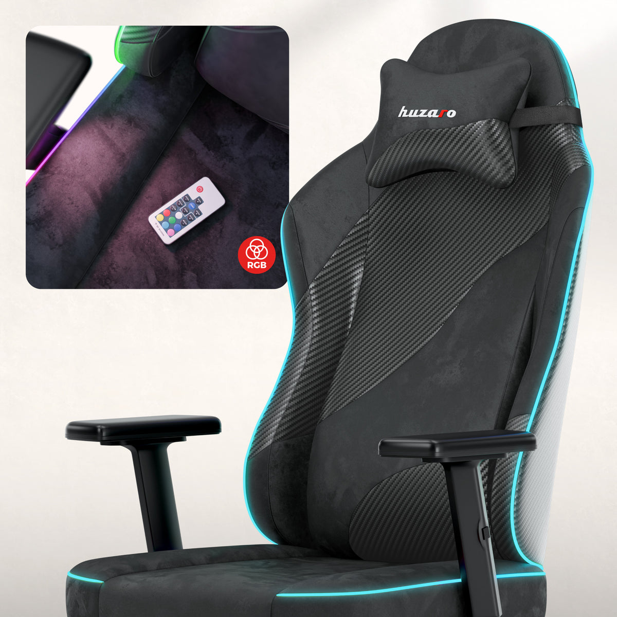Gaming-Stuhl für Teenager Huzaro Ranger 5.7 RGB Black