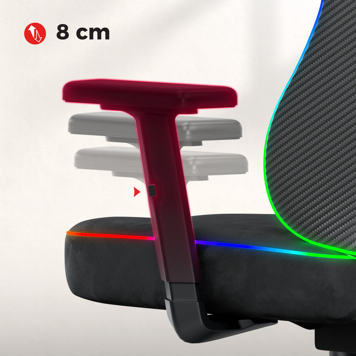 Gaming-Stuhl für Teenager Huzaro Ranger 5.7 RGB Black