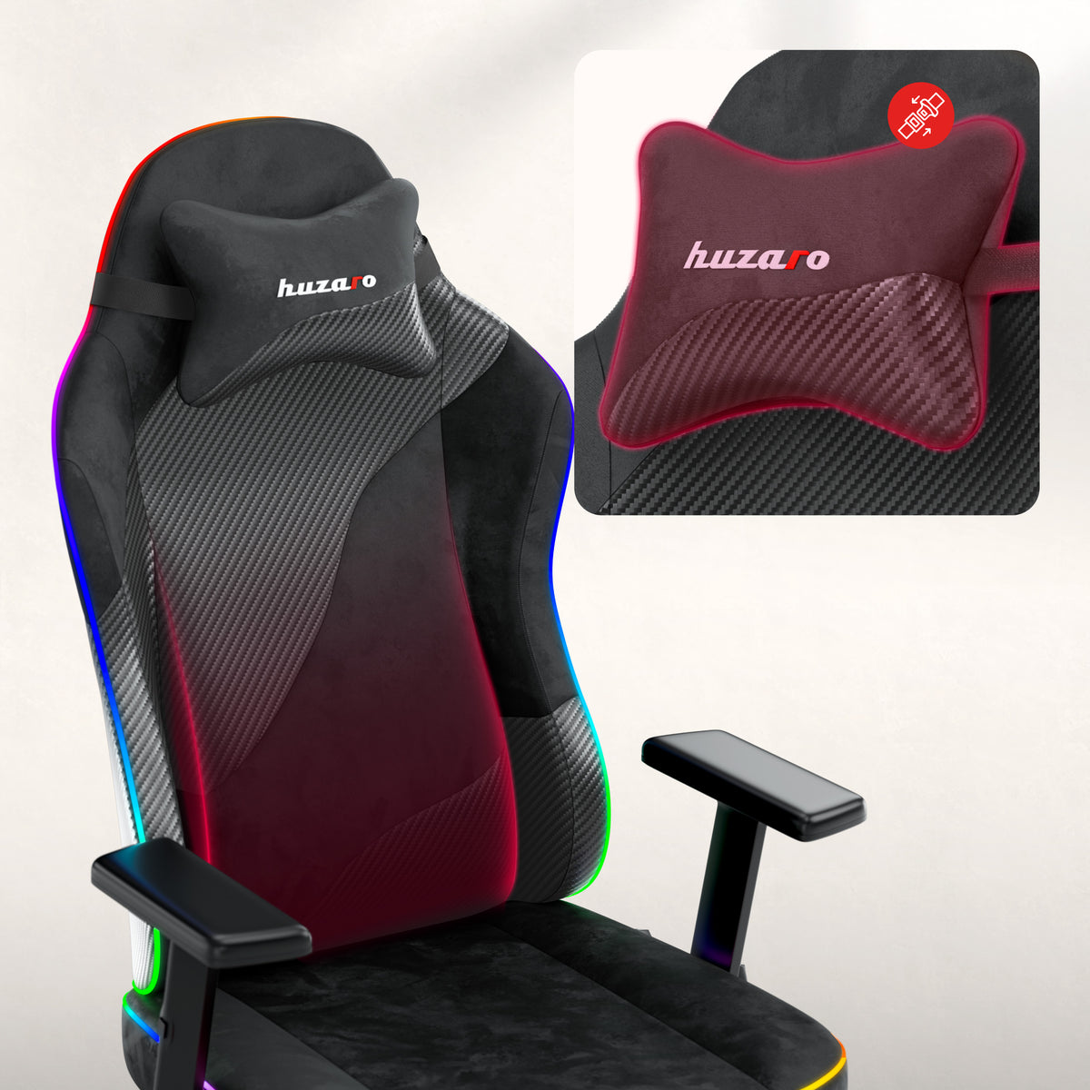 Gaming-Stuhl für Teenager Huzaro Ranger 5.7 RGB Black