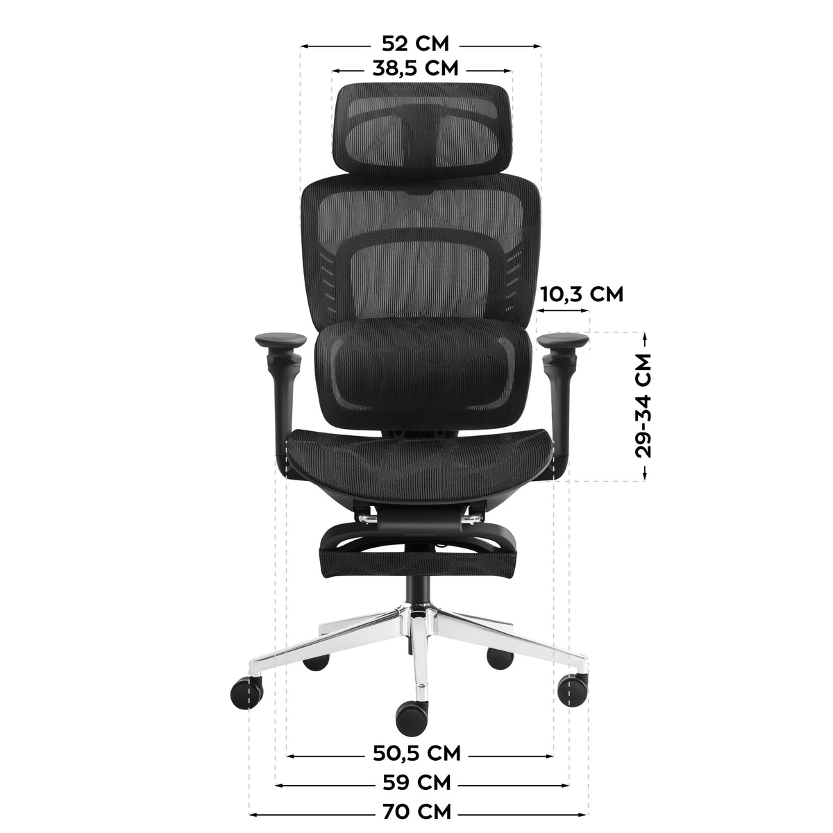 Bürostuhl mit Massage Mark Adler Visioner 8.3 Black